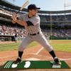 Non Slip Bottom Baseball Hitting Mat Wear Resistant Correct Standing Posture Batting Mat Footprint Design Baseball Training Mat