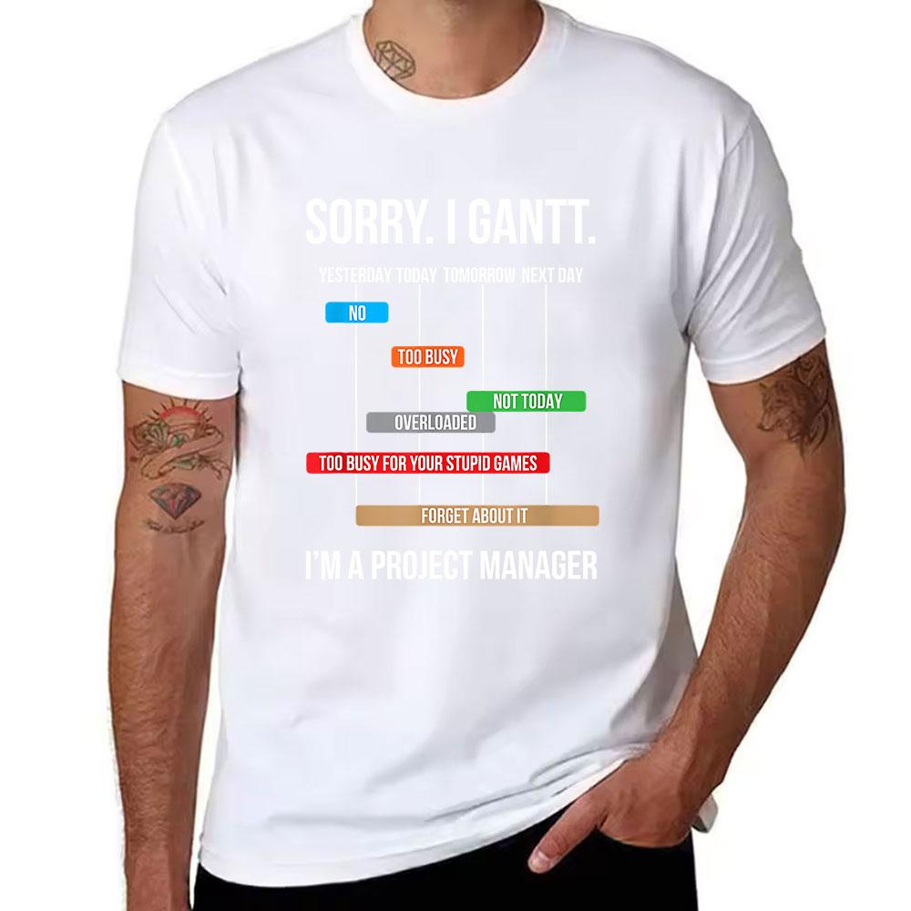 Unisexs Cotton Short Sleeve TShirt with Sarcastic Refusal Print Casual Funny Tee for Daily Wear