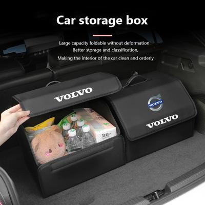 Car Storage Bag Organizer Vehicle Foldable Trunk Box For XC90 V90 V60 XC60 V40 S80 S60 S90 C40 XC40 V70 XC70 C30 C70 EX90
