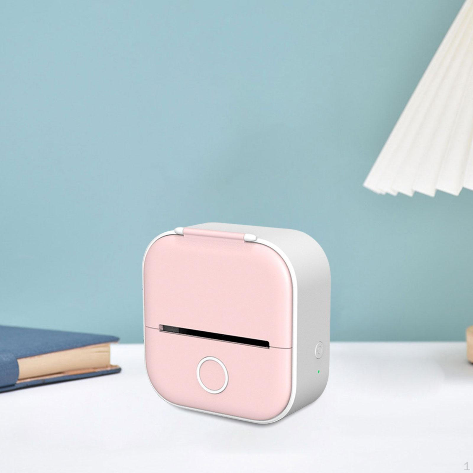 

Термопринтер Компактный принтер, QR-коды Подарки Портативный смартфон План Журнал Этикетка Бесчернильная белый