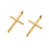 CARLIDANA Fashion Gold Plated Stainless Steel Sea Shell Cross Charms For Jewelry Making Necklace Pendant DIY Accessories