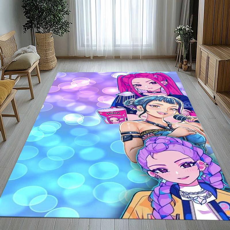 

K-Pop Demon Hunters Golden Saja Boys Living Room Non-Slip Area Rug Soft Carpet for Bedroom Playroom Sofa,Home Decor Doormat 40x60cm