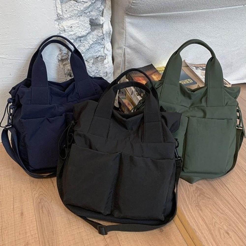 Fashion Casual Tote Bag Multifunctional Large Capacity Crossbody Bag Nylon Handbag Women