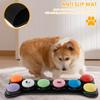 6/8Pcs Dog Communication Buttons 30 Second Voice Recording Buttons Multi Colors Pet Talking Buttons Plastic Dog Training Buzzer