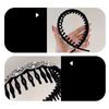Sparkling Flocking Hairbands With Anti Slip Toothcomb, High Cranium Headdress For Women Hair Decoration 3 Piece Set