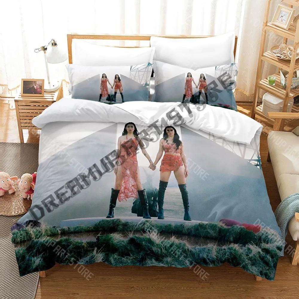 3D Print Charli xcx Brat Bedding Set Single Twin Full Queen King Size Bed Set Adult Kid Bedroom Duvetcover Sets Bed Sheet Set