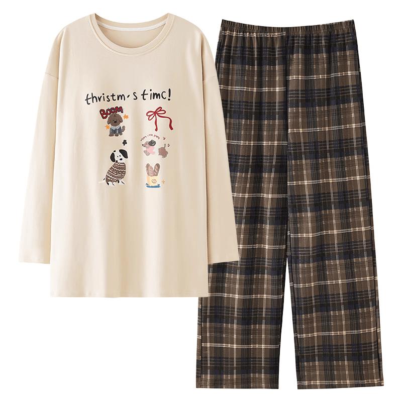Women s Pure Cotton Cartoon Pajama & Lounge Set L