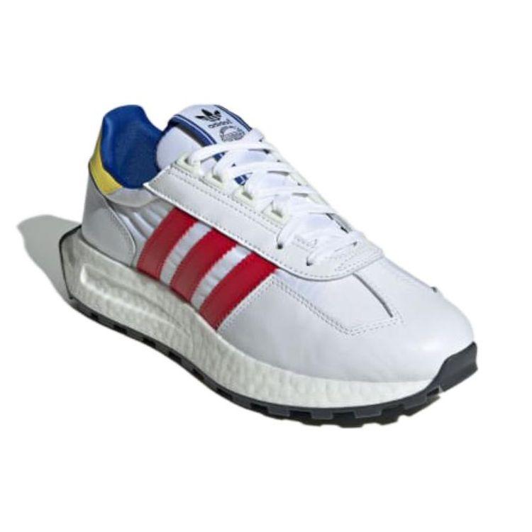 Adidas Retropy E5 Bílé Šarlatové Královsky modré Unisex tenisky Cloud-White Better-Scarlet IG9991