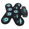 Electronic Drum Set 9 Drum Practice Pad With Dual Speaker Rechargeable Roll Up Electric Drum Pad