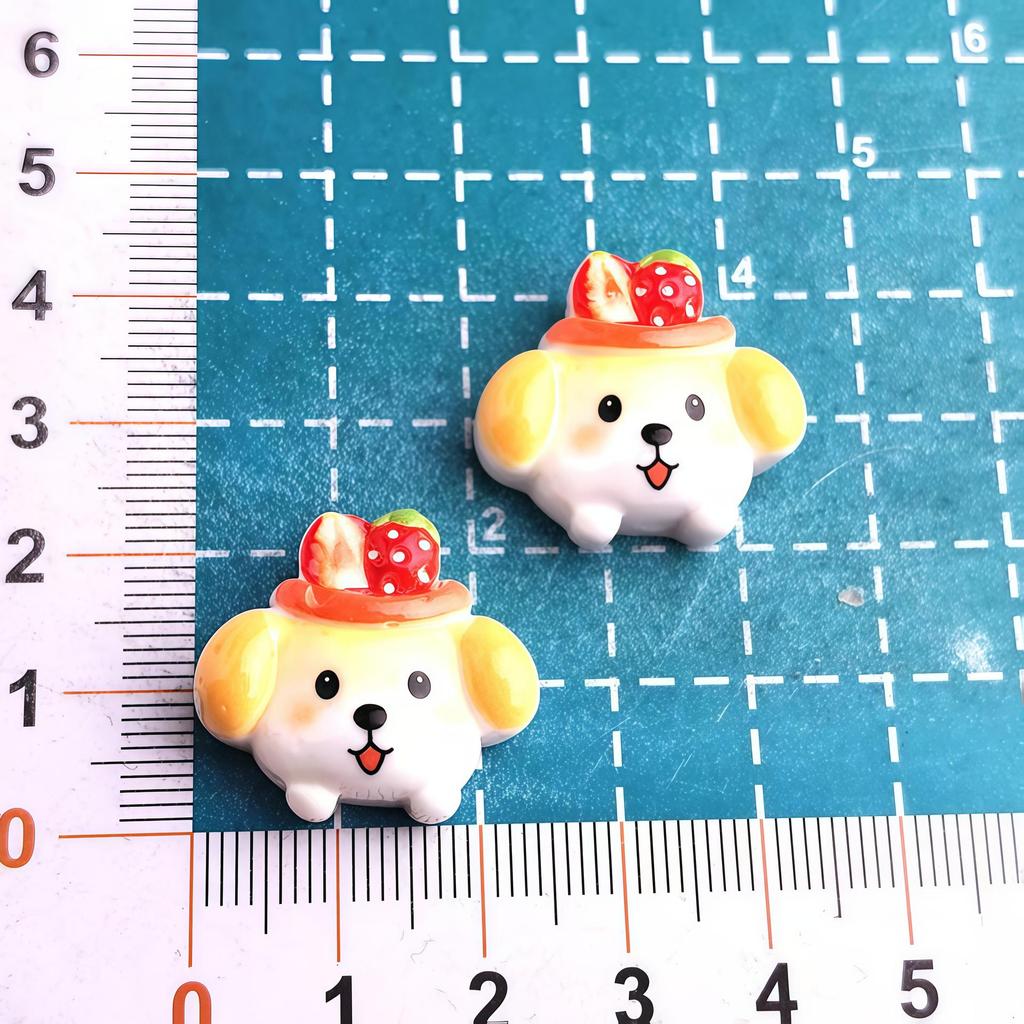 DIY Candy Toy Resin Accessories: Cartoon Puppy, Panda, Cat Cream Glue for Phone Cases.