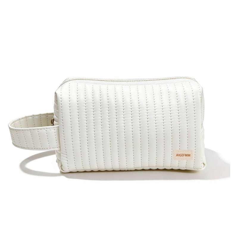 

Simple Makeup Bags With Handle Soft Travel Cosmetic Storage Bag Portable Clutch Pouch Organizer Pencil Case Cute Washing Pouch A1