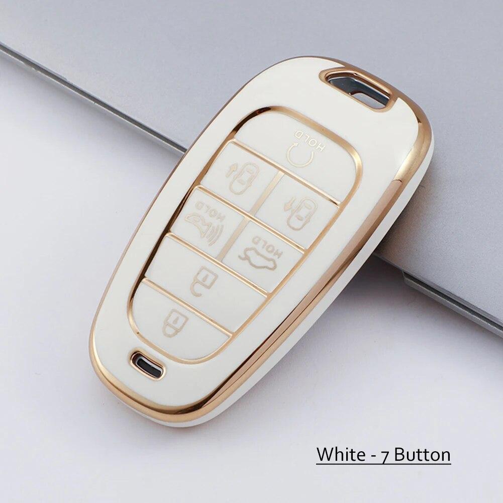 Husa pentru chei auto din Tpu pentru Hyundai 5 7 butoane Sonata Sel Ev 6 Ev 8 IONIQ 5 NEXO Tucson Sonata Grandeur Sonata Limited
