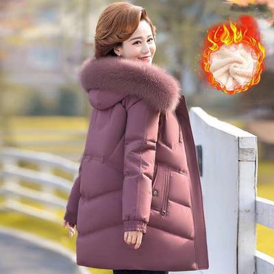 Women's Large Size Warm Coat Winter Thickened Coat Puffy Warm Coat