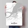 Balakovo RU Poster Map Metal Sign Home Decor Items Custom Tin Plaques for Wall Art Decoration Retro Man Cave Room Decorations