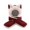 Gemütliches Fuchs Plüsch 3-in-1 Set: Mütze, Schal & Handschuhe – Warmer Kapuzen-Nackenwärmer für den Winter