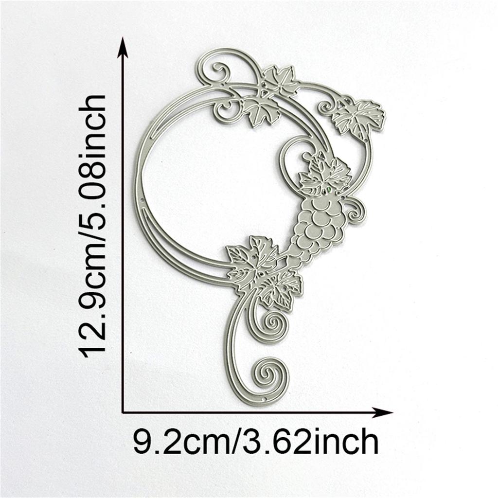 Grape Wreath Die Cut For Scrapbooking Card Making Photo Album Decorative Embossing Paper Die Carbon Steel Cutting Dies