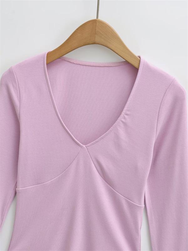 Women's Retro American Spicy V-Neck Flared Sleeve T-Shirt