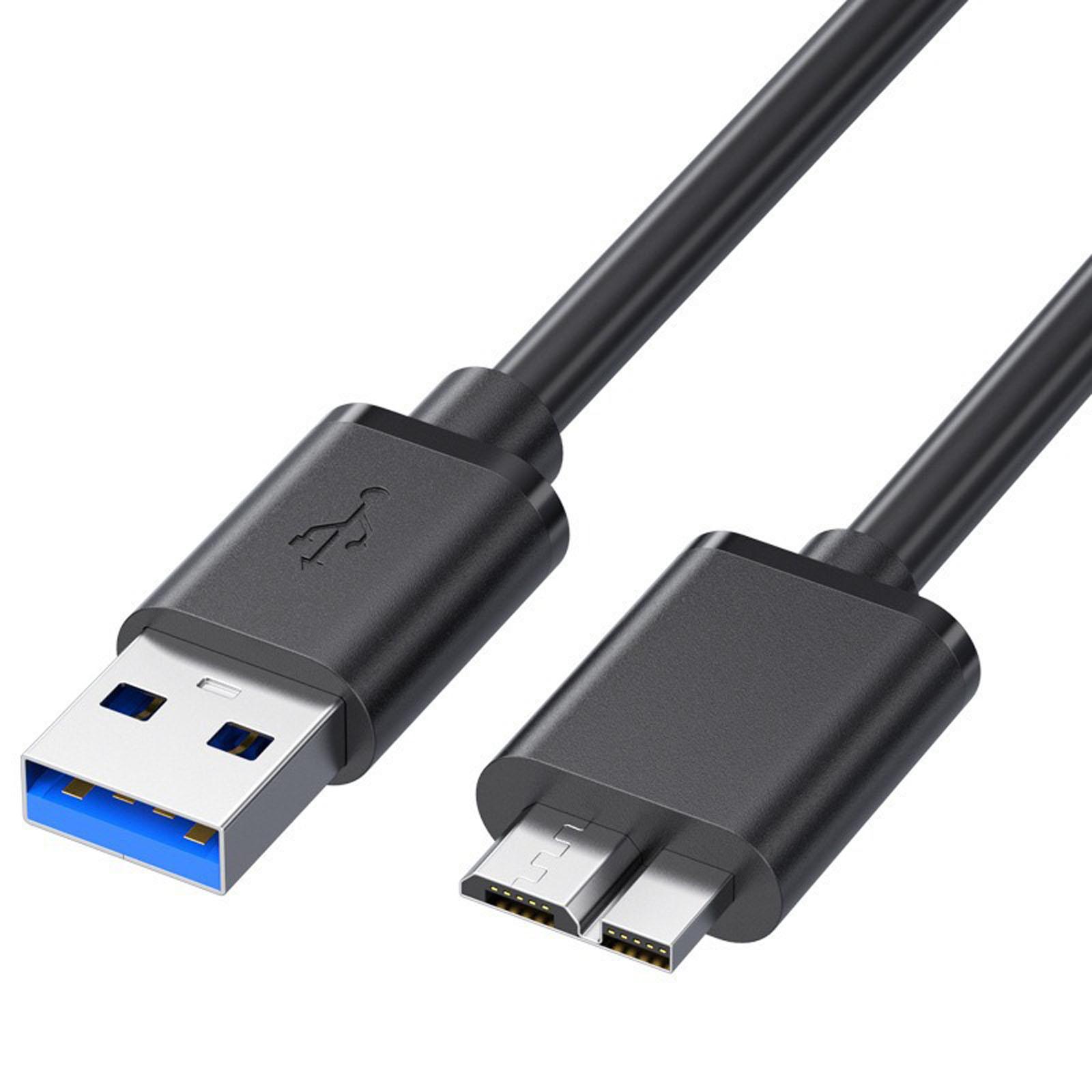 USB 3 0 A Male to Micro USB 3 0 B Male Data Cable 0 3 Meter for External Hard Drive and Mobile Device Data Transfer One Size