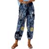 Pantaloni Casual da Donna in Lino e Cotone con Coulisse Vita Alta per la Primavera