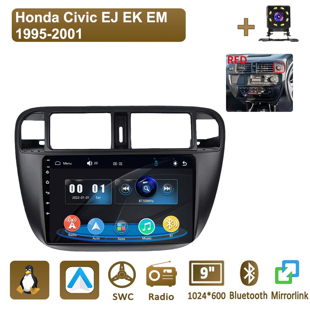Icreative Car Radio Multimedia MP5 Player Head Unit Stereo BT For Honda Civic EJ EK EM 1995-2001