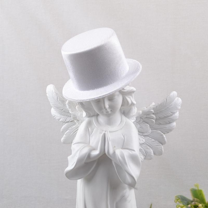 DIY Bare Doll Hat 9cm Mini Top Hat Unfinished EVA Oil Cloth Base For Accessories And Party Decors