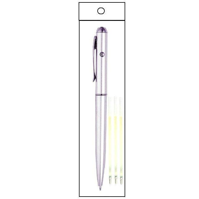 Magic Light Ballpoint Pen with Bright Head Torch and Invisible Ink