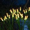 Weather Resistant Cattail Lamp 69cm High Waterproof Solar Powered Garden Stake Light For Backyard Garden Patio Pathway