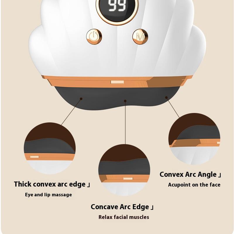 Electric Bianstone Gua Sha Board Red Light Vibration Gua Sha Massage Instrument Smart Face Face Lifting Beauty Instrument V Face