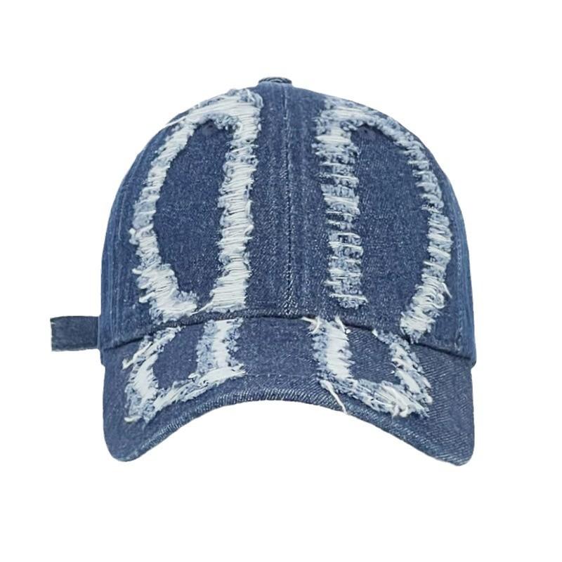 New Hole Denim Baseball Cap Spring And Autumn Old Grinding Casual Sunshade Sports Hat For Mem And Women Gorras