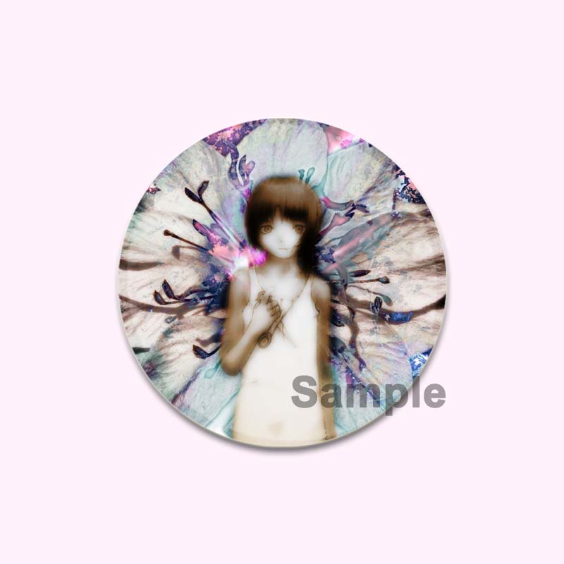 Anime Serial Experiments Lain 32/44/58mm Simple Button Pin Snap In Design Cartoon Brooches Daily Stylish Ornament Handmade Badge