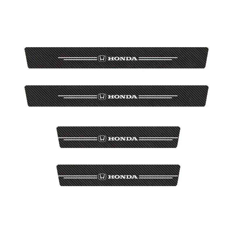 TR1-Car Door Sill Protector Trunk Bumper Threshold Sticker for Honda Accord CRV Jazz Pilot Civic HRV City Odyssey Crosstour URV CITY