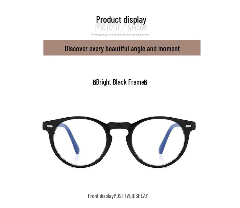 Retro Unisex Round Frame Blue Light Blocking Glasses