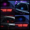 Solar Powered Heart-Shaped LED Neon Atmosphere Light For Car Triangle Window/Rear Windshield Decoration Atmosphere Lights Dome Lights 6