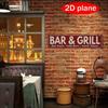 Retro Metal Wall Art for Home Office Beer Bar Decor