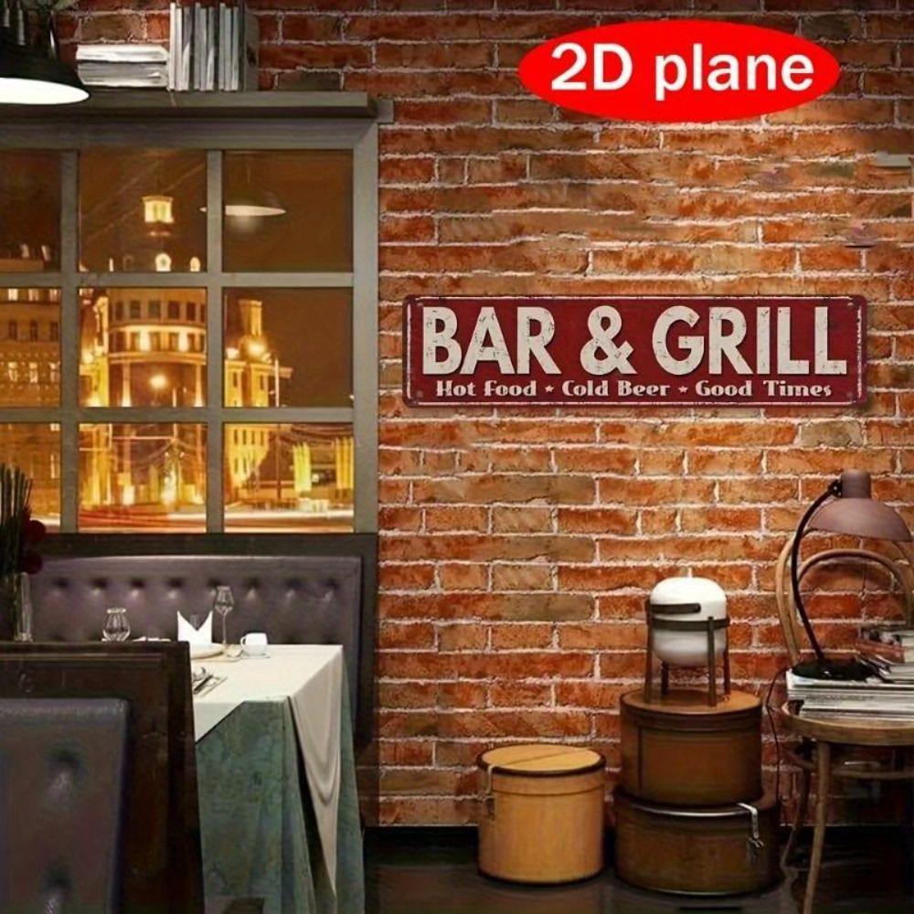 Retro Metal Wall Art for Home Office Beer Bar Decor