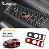 For Leon 2005 2006 2007 2008 2009 2010 2011 2012 Car Gear Shift Panel Real Soft Carbon Fiber Sticker Accessories