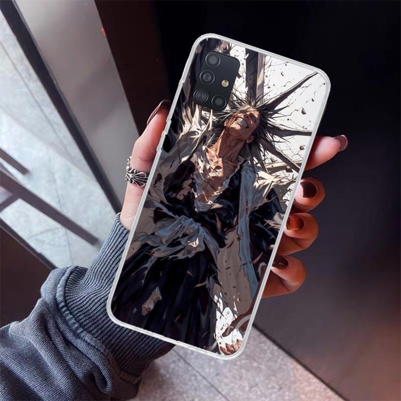 Zaraki Kenpachi Bleach Phone Case For Samsung Galaxy A12 A52S A42 A32 A22 A51 A50 Note 20 Ultra 10 S10 Plus A71 A70 A31 A30 A10S