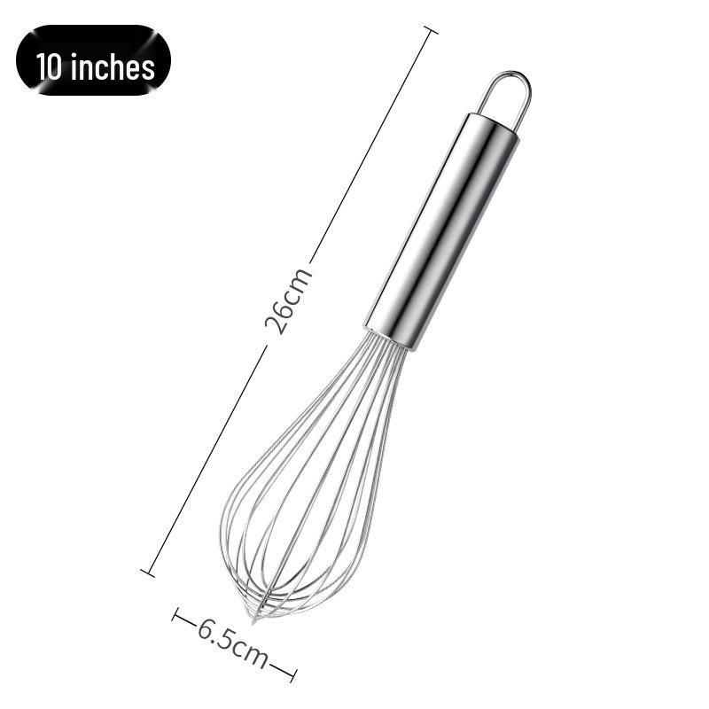 

Венчик из нержавеющей стали с толстой проволокой и большой ручкой - Ручной миксер для крема и взбивания яиц (10 , 12 , 14 , 16 )