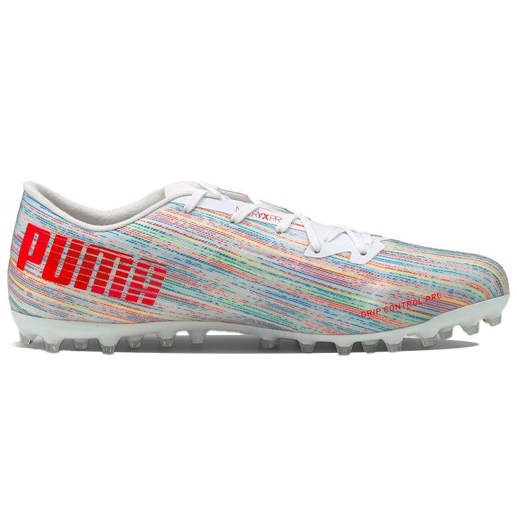 Puma Ultra 2.2 Round Toe Lace-Up MG (Rubber Short Studs) Soccer Shoes Men Soccer Shoes White Multicolor 106345-04