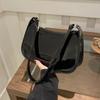 Solid Color PU Leather Shoulder Bag for Women Stylish Casual Hobo Underarm Handbag Fashion Accessory Hobos Underarm Bag