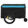 Cykelanhænger Sort og Blå 30 kg Jern