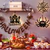LED Light Up Halloween Hanging Ghost Spider Web Bat Ornaments Halloween Party Horror Props Indoor Outdoor Home Decoration Gifts