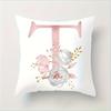 Abc Letter Floral Alphabet Decorative Pillow Cover Indoor Outdoor Party Farmhouse Home Decor Peach Skin Monogram Aesthetic Art