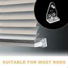 8PCS Transparent Mini Blind Brackets Univerasal Bottom Rail Holder  Window Blinds Accessories