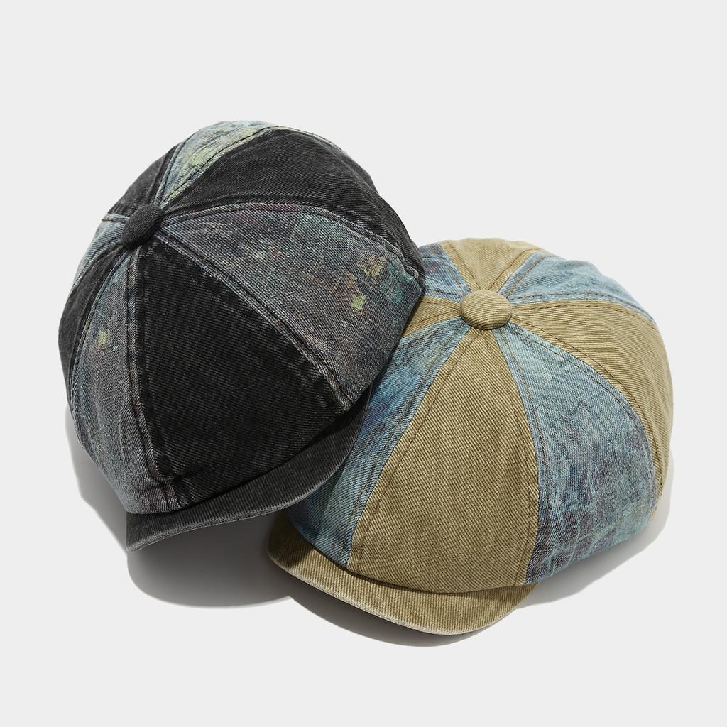 Mens Autumn Winter Eight Sided Cap With Cotton Material For Outdoor Sun Protection