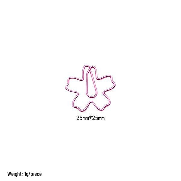 Creative Cartoon Insect & Plant Shaped Electroplated Paper Clips for File Organization