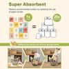 Cleaning Cloth Reusable Kitchen Dish Towels Eco-friendly Microfiber Marple Leaves Plaid Print Dishcloths Lint Free Washable Duster Rags Tea Towels