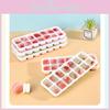 Practical Silicone Ice Tray With Lid Effortless Release Feature Ideal For Fast Freezing In Vibrant Color Options