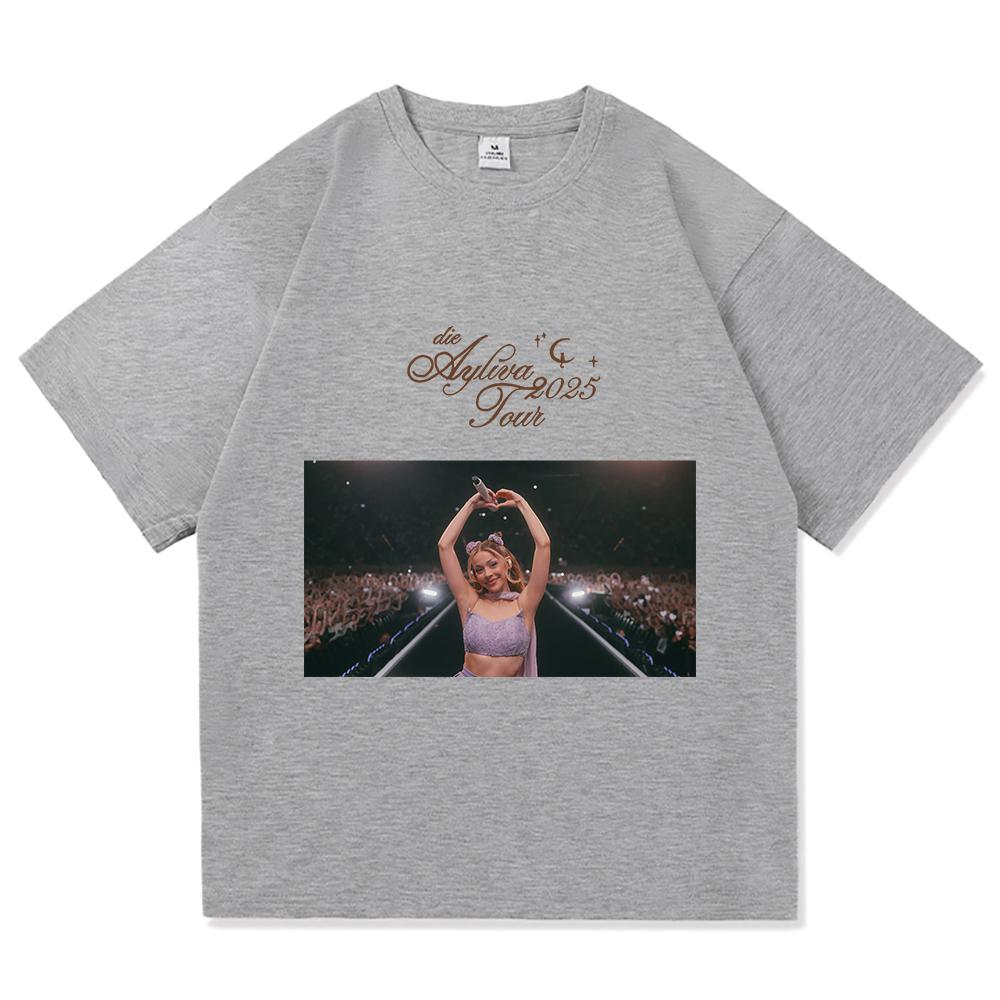 Summer Die Ayliva Tour Printed Tshirt Summer Outdoor Street Leisure Breathable Mens  Womens Pure Cotton Tshirt S