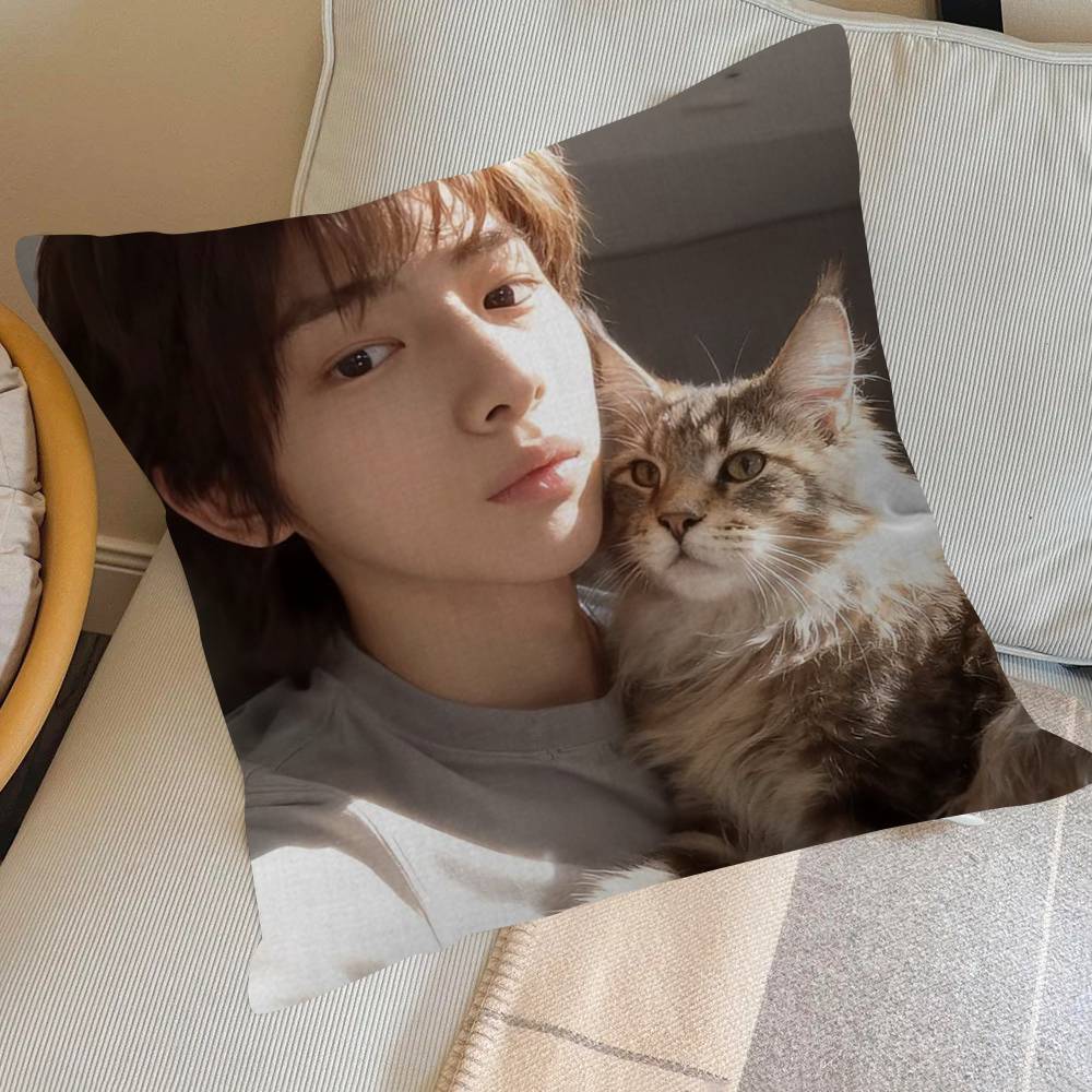 Singer JUHOON Idol  Pillow Cover Sofa Cushion Cover Home Room Decoration Children Gift